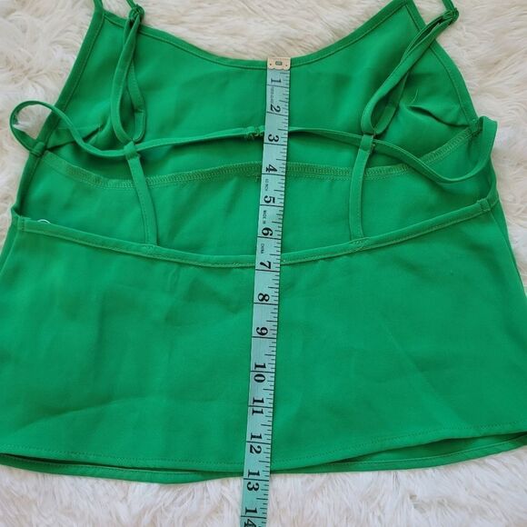 Medium Revolve Superdown Lola Strappy Back Green Top - Picture 8 of 10